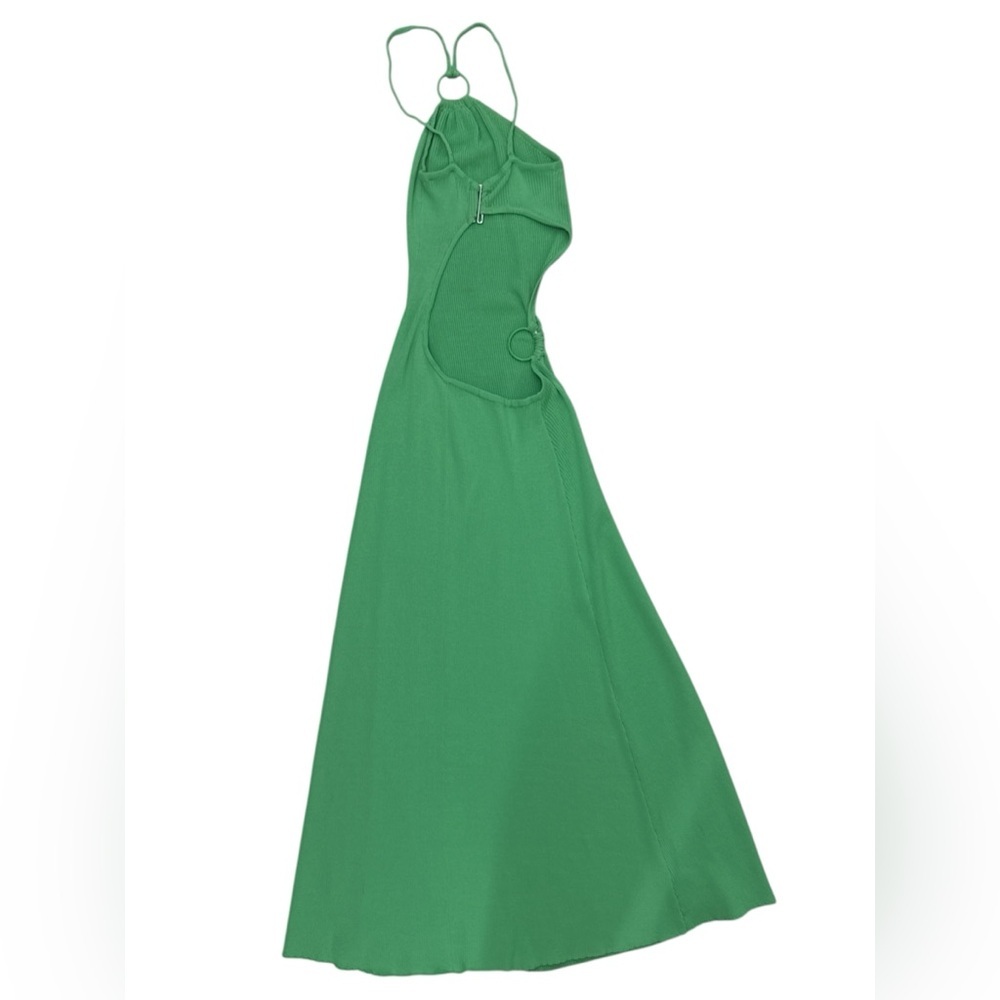 For Love & Lemons Keisha Maxi Dress Green Size Small - Picture 7 of 16